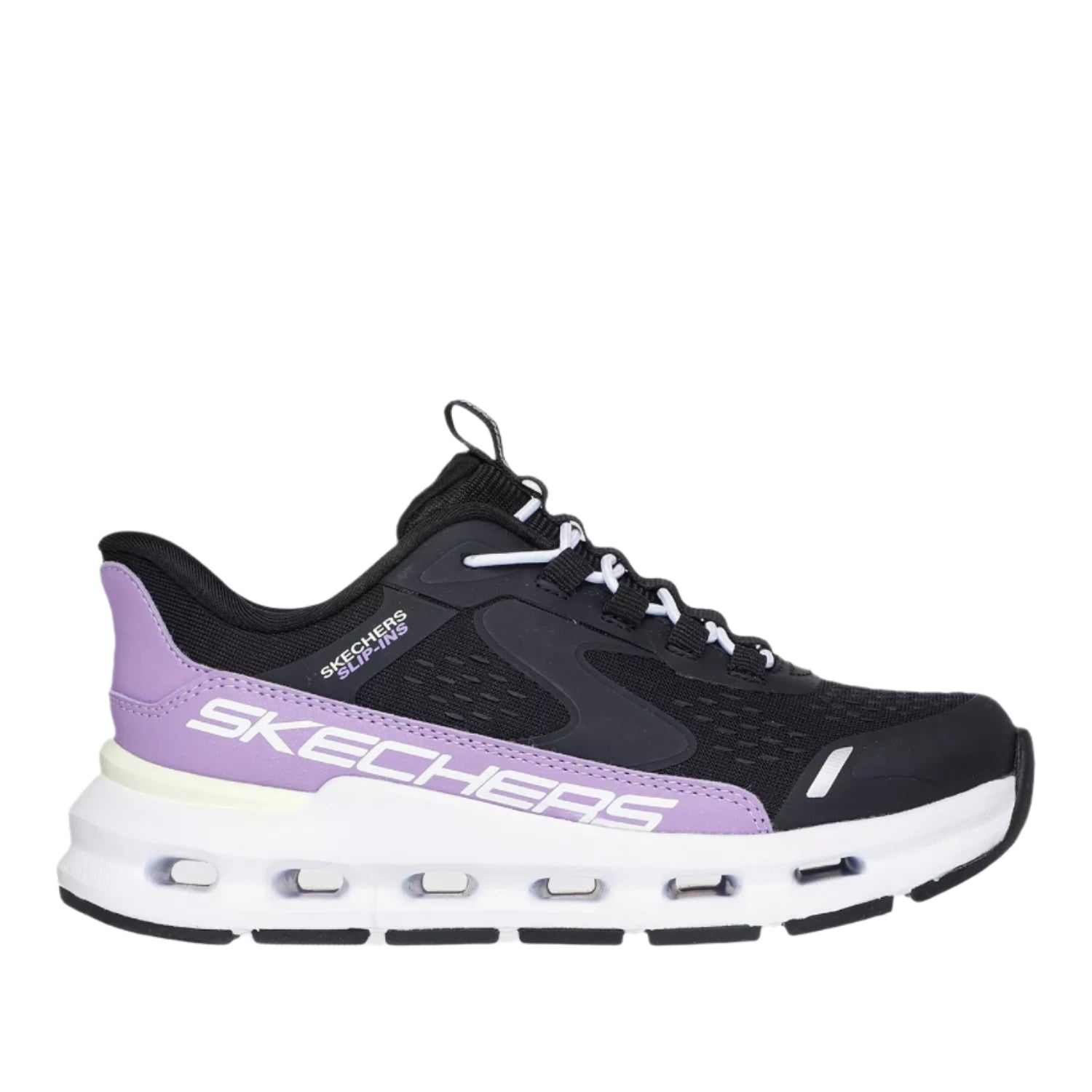 Skechers Glide-Step + Vista Lane Youth Trainers Pnk/Blk