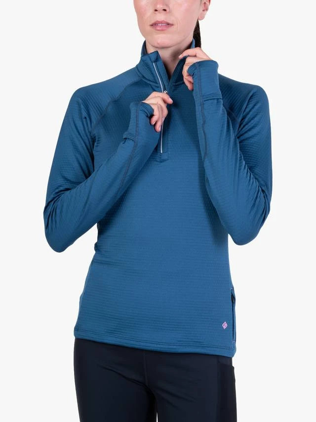 Ronhill Tech Winter 1/2 Zip Top W Legion Blue/Orchid