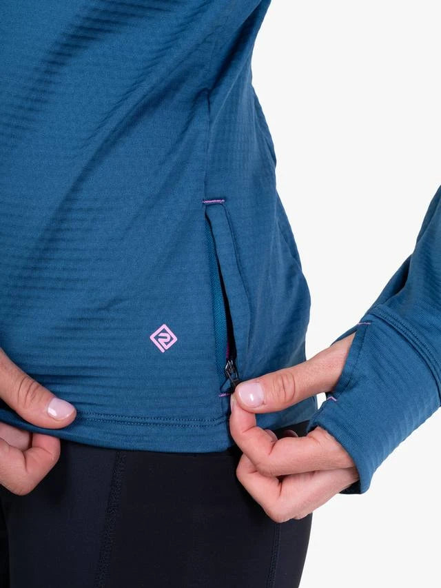 Ronhill Tech Winter 1/2 Zip Top W Legion Blue/Orchid