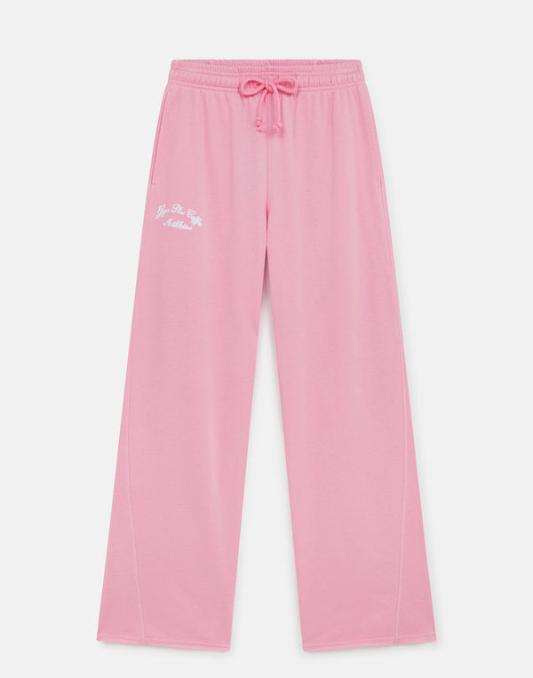 Gym+Coffee Wide Leg Jogger W Pink Blossom