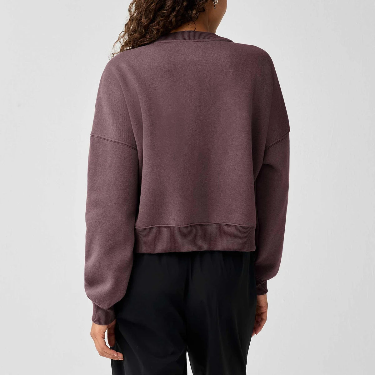 Brooks Movement Cropped Sweatshirt Womens- Bone/Cocoa