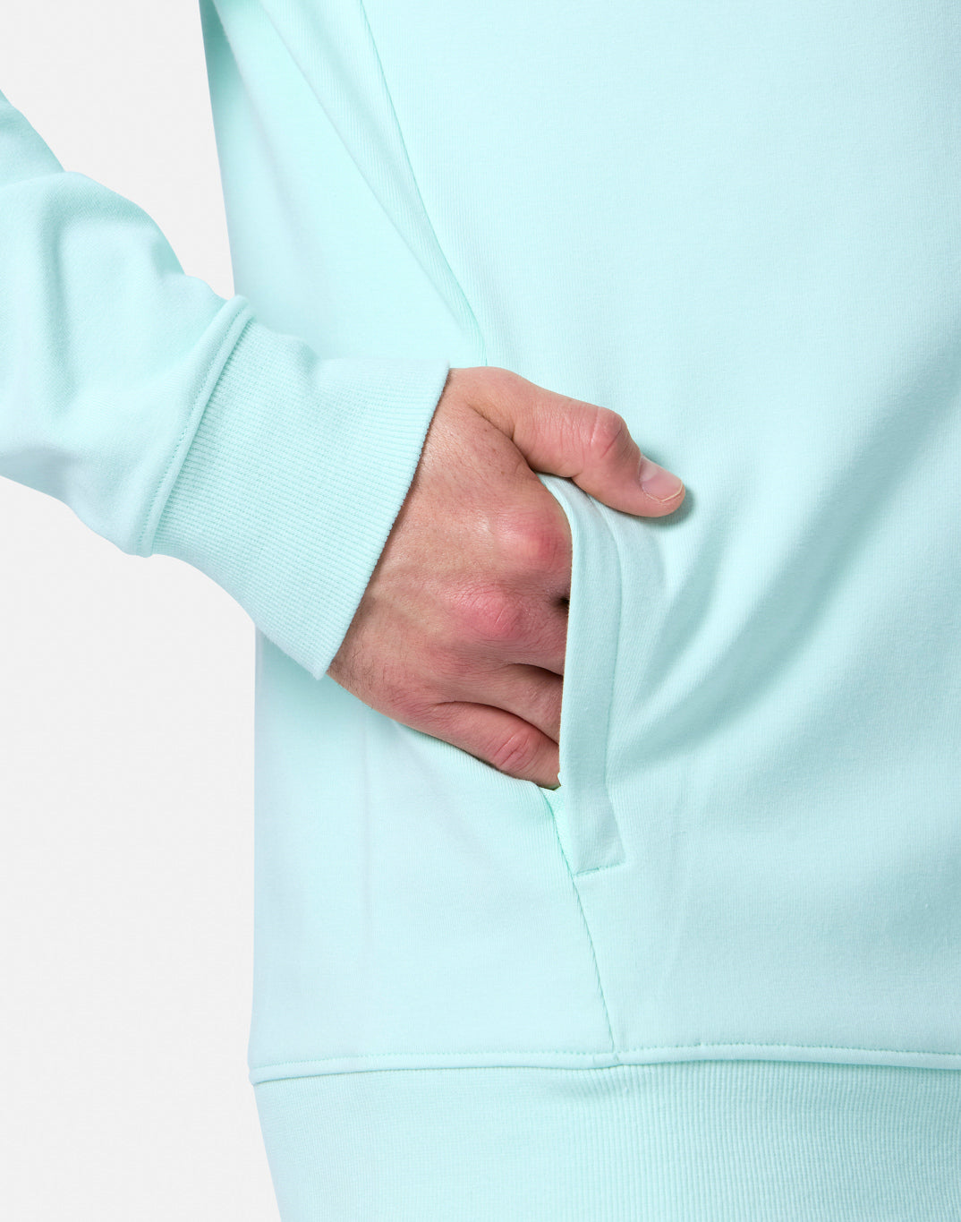 Gym + Coffee Chill Half Zip M Mint