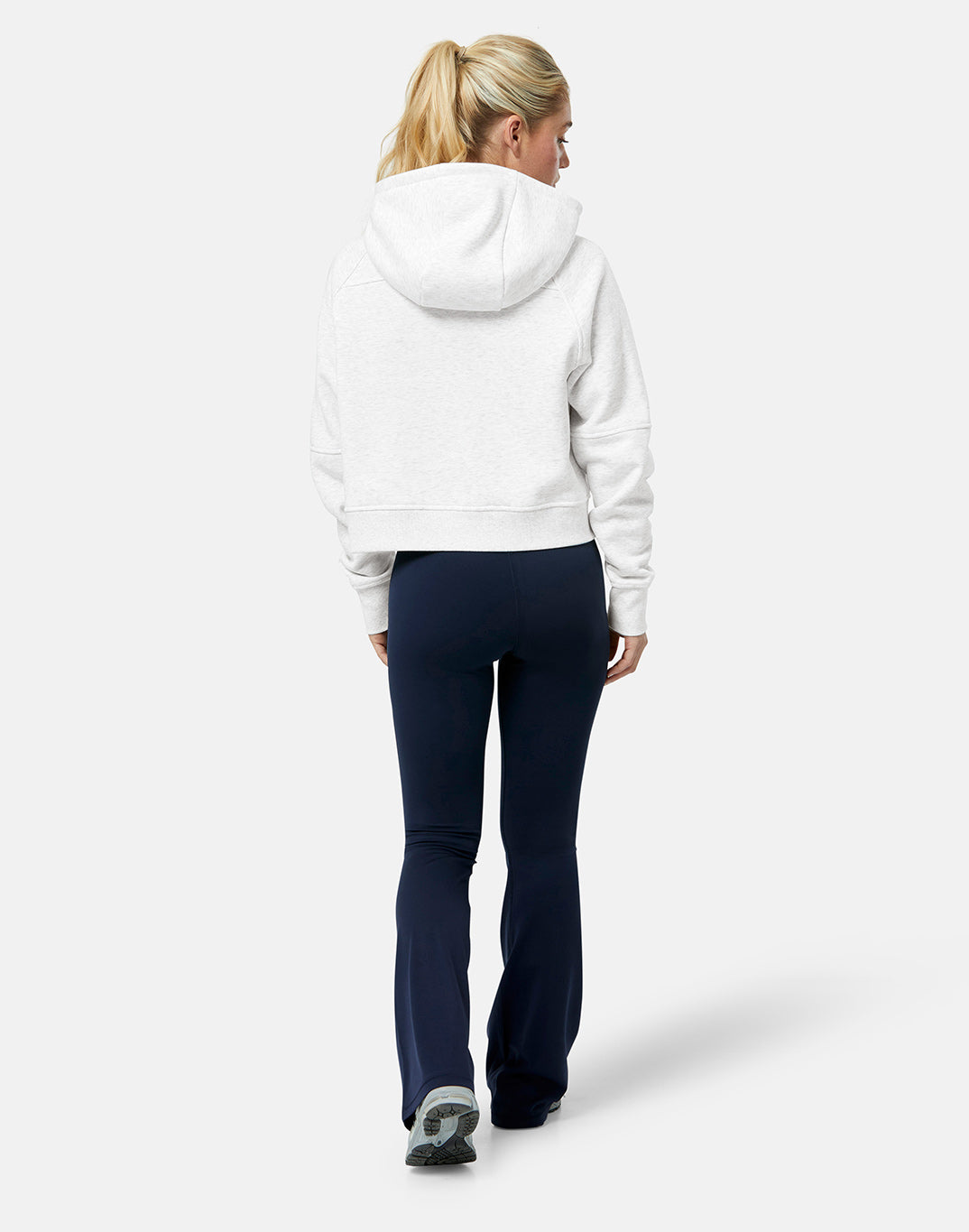 Gym + Coffee Sierra Half Zip W White Marl