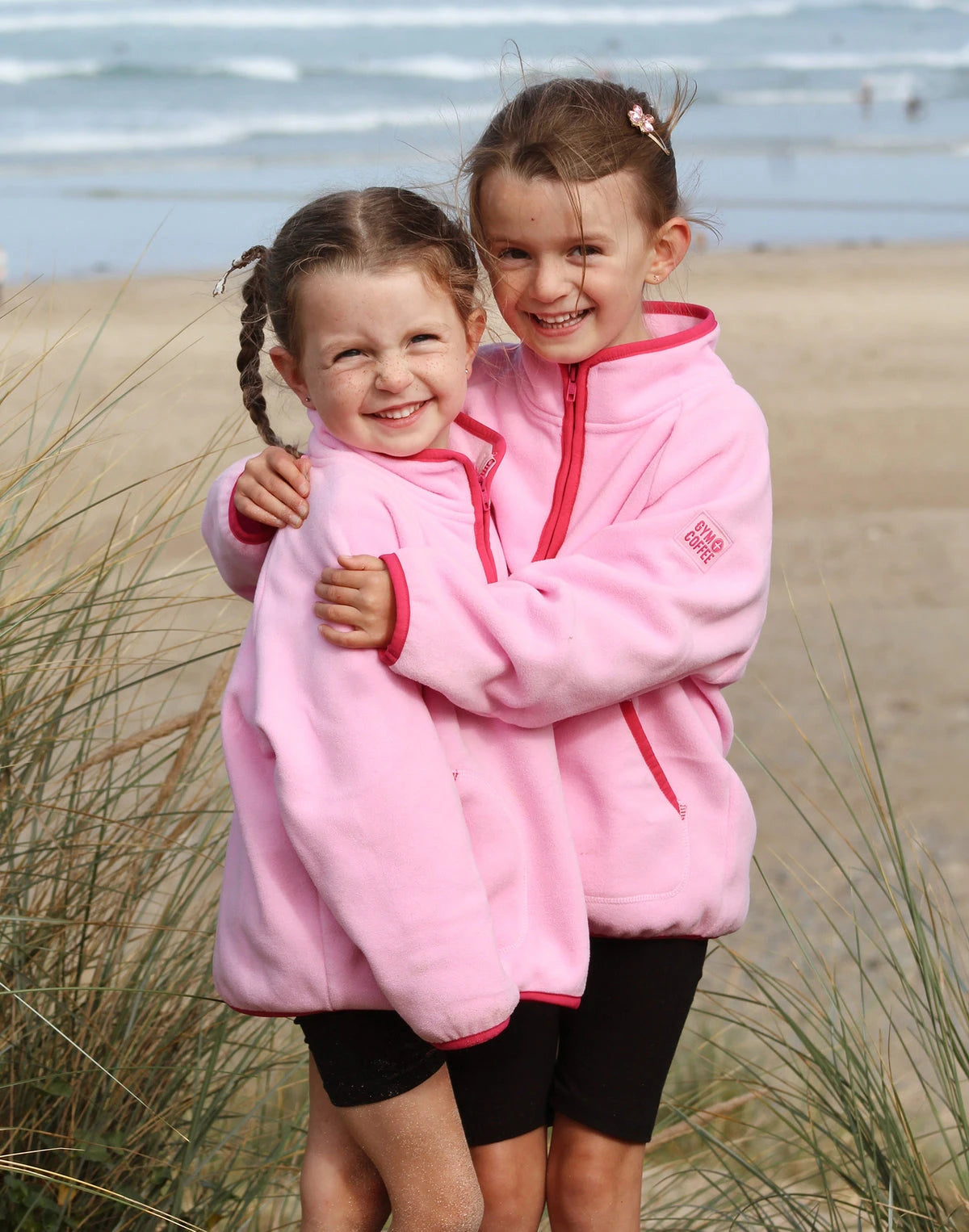 Gym+ Coffee Kids Polar Fleece in Pink Blossom