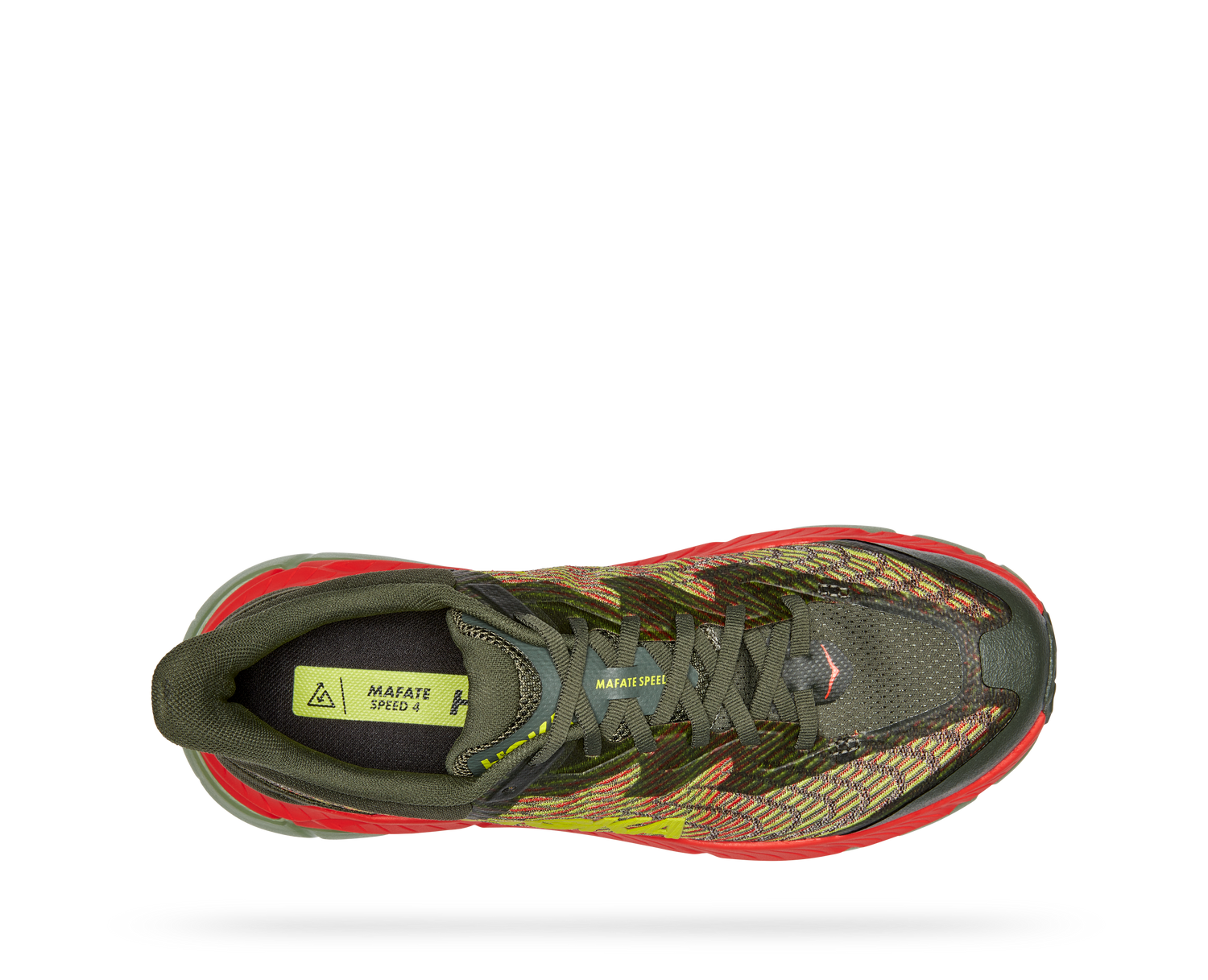 Hoka Mafate Speed 4 M Khaki/Red