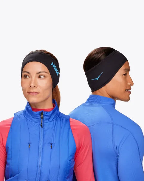 Hoka U Cold Snap Fleece Headband Black / Blue