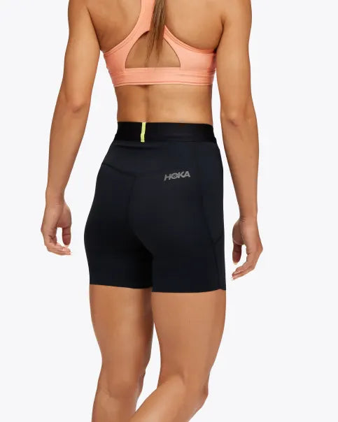 Hoka Novafly 6" Knit Short W Black