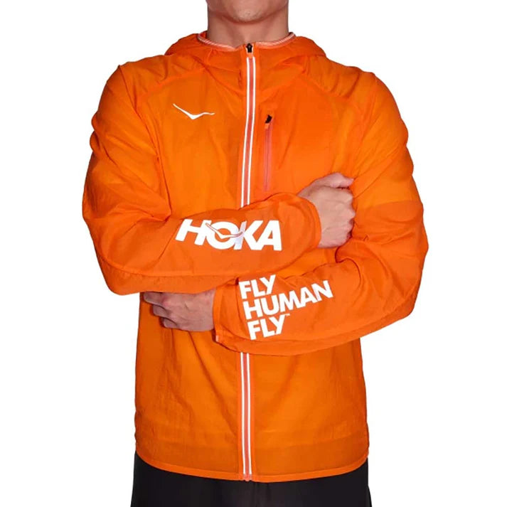 Hoka Skyflow Jacket Viz M Electric Tangerine