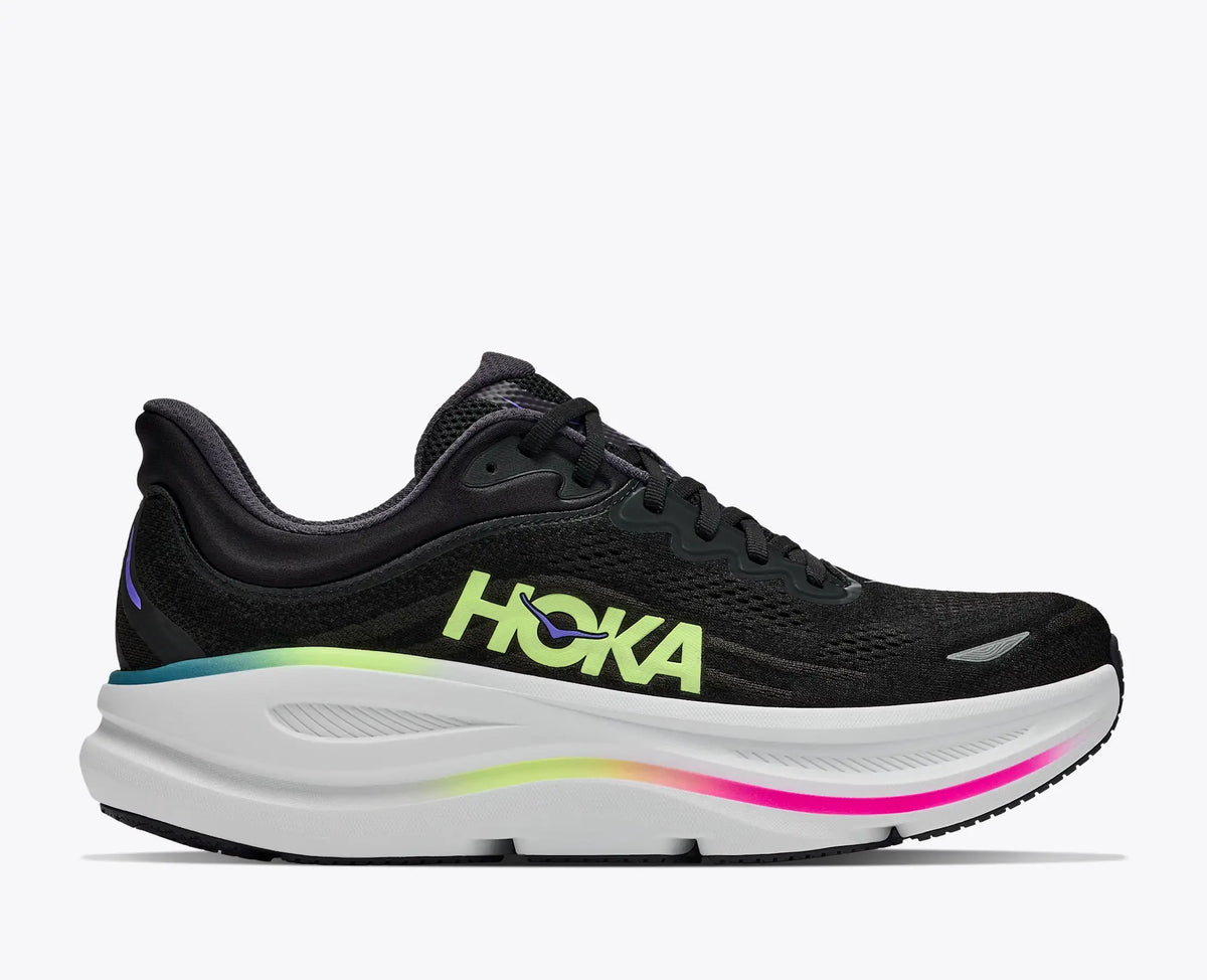 Hoka Bondi 9 Men's Black / Neon Yuzu