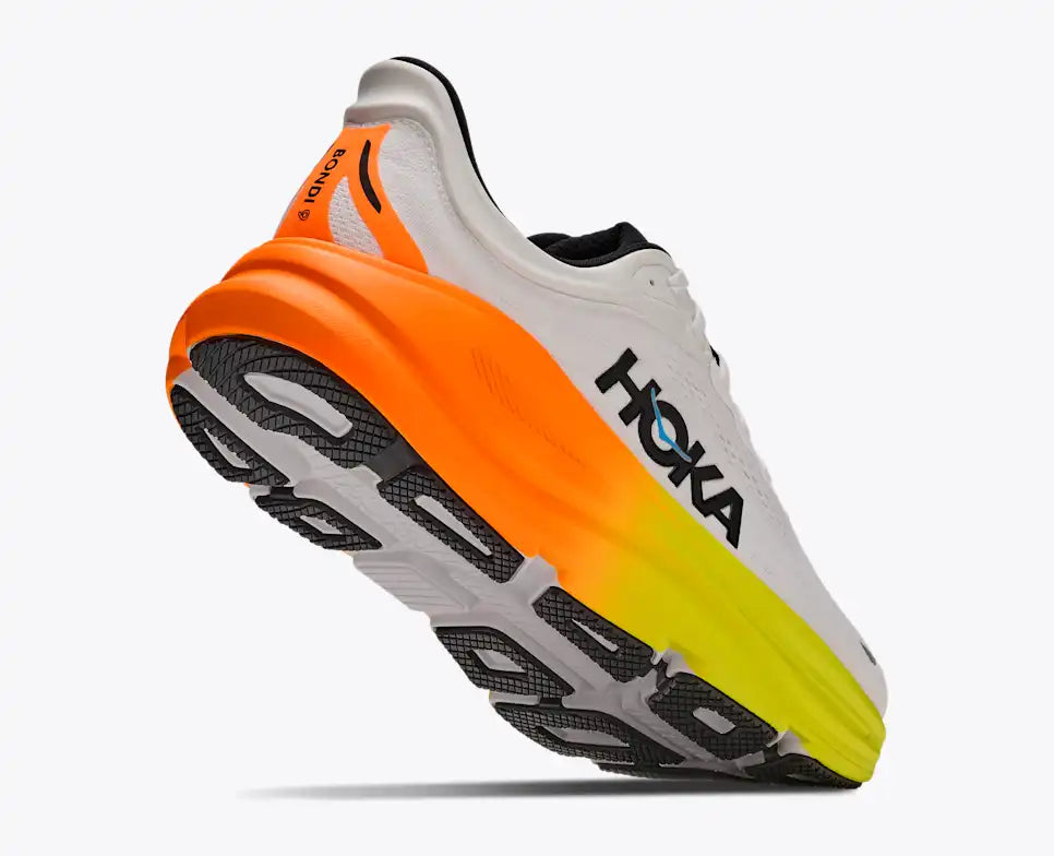 Hoka Bondi 9 (Wide) M White/Neon