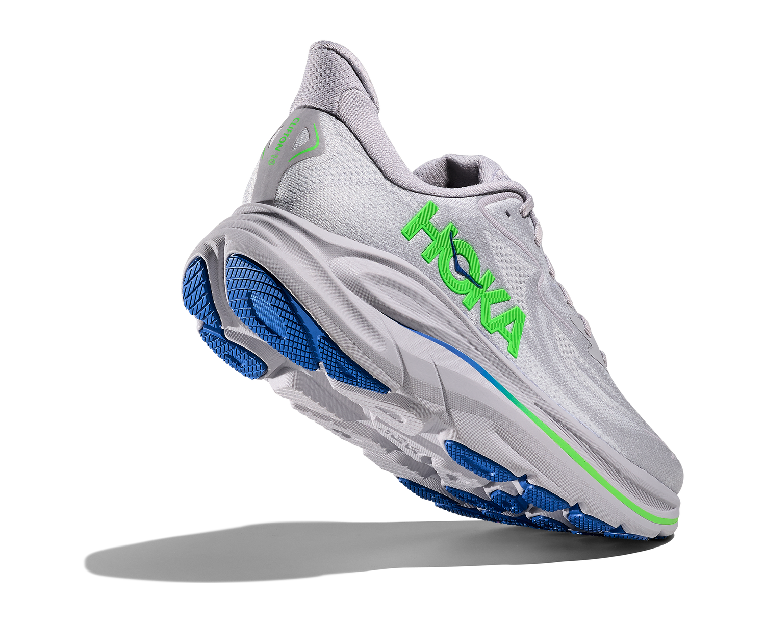 Hoka Clifton 10 M Ash Grey/Neon Green