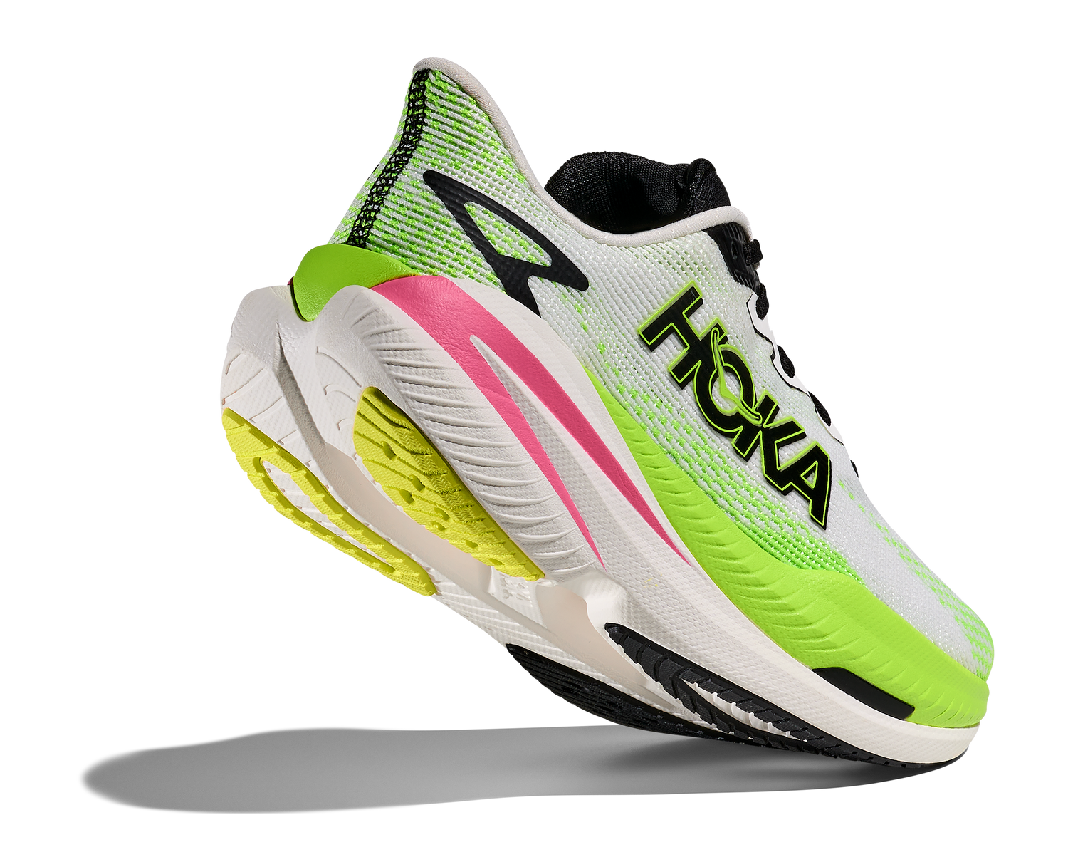 Hoka Mach X3 W White/Neon Lime