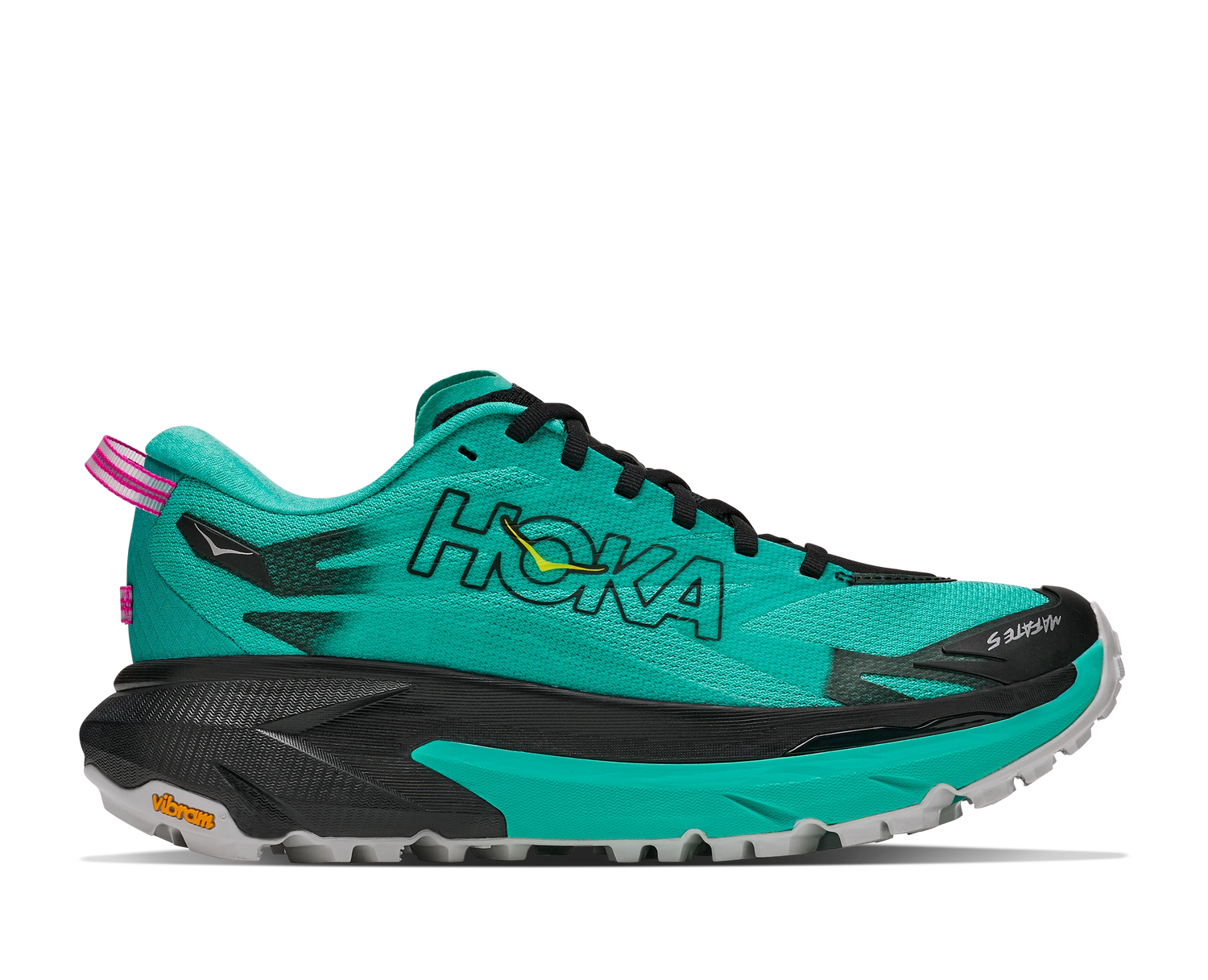 Hoka Mafate 5 W Skyward Black / Electric Aqua
