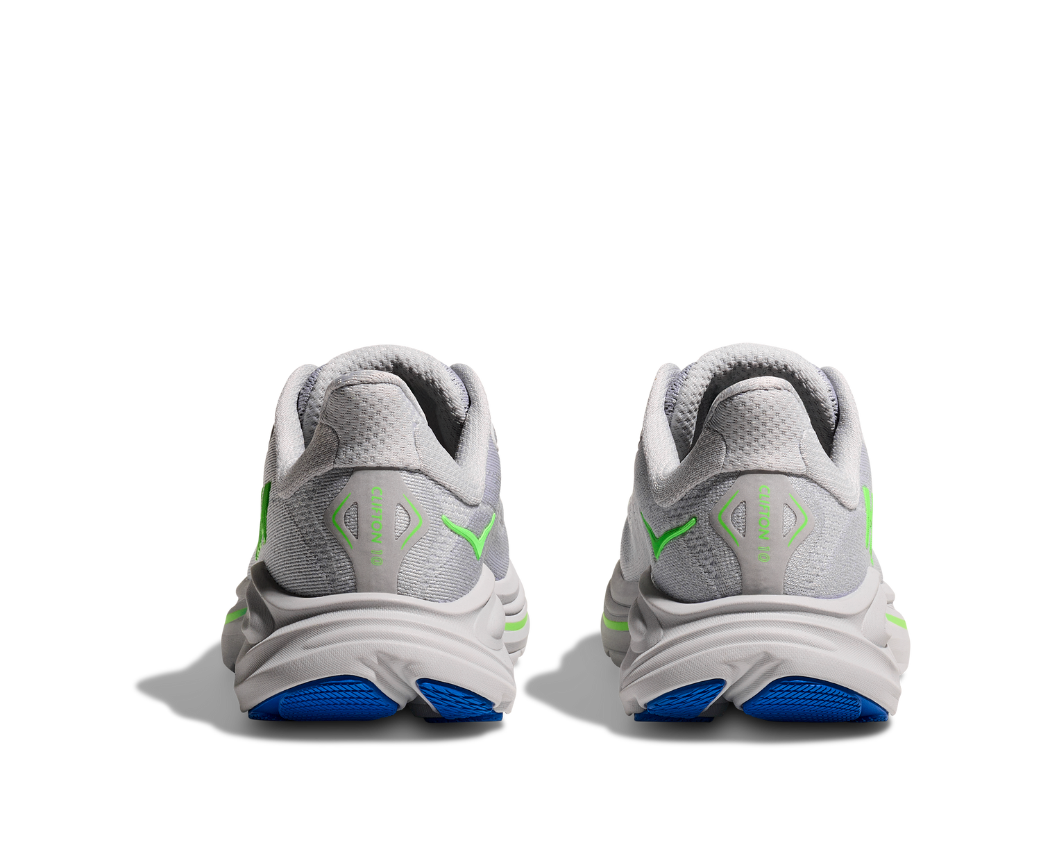 Hoka Clifton 10 K Ash Grey/Neon Green