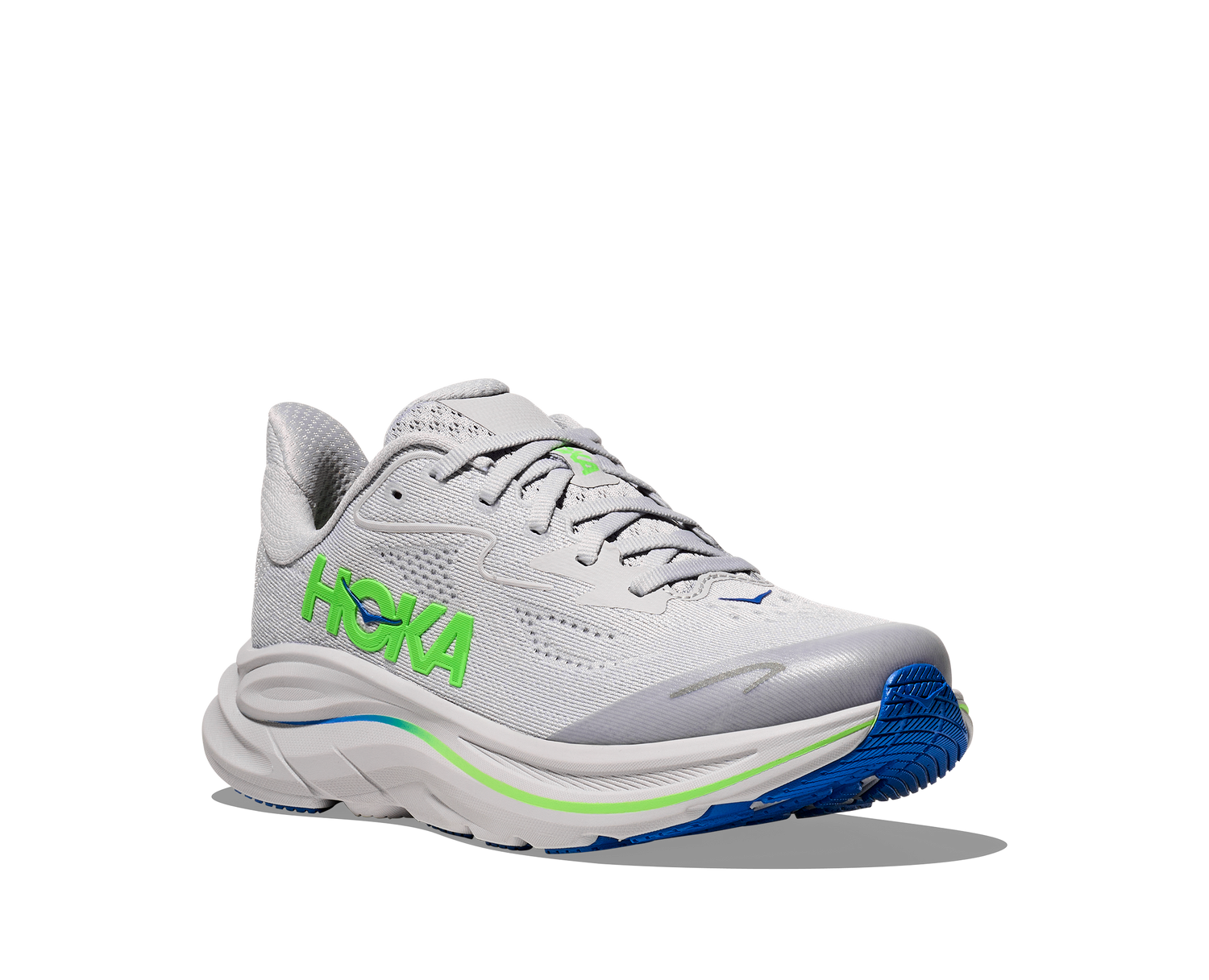 Hoka Clifton 10 K Ash Grey/Neon Green