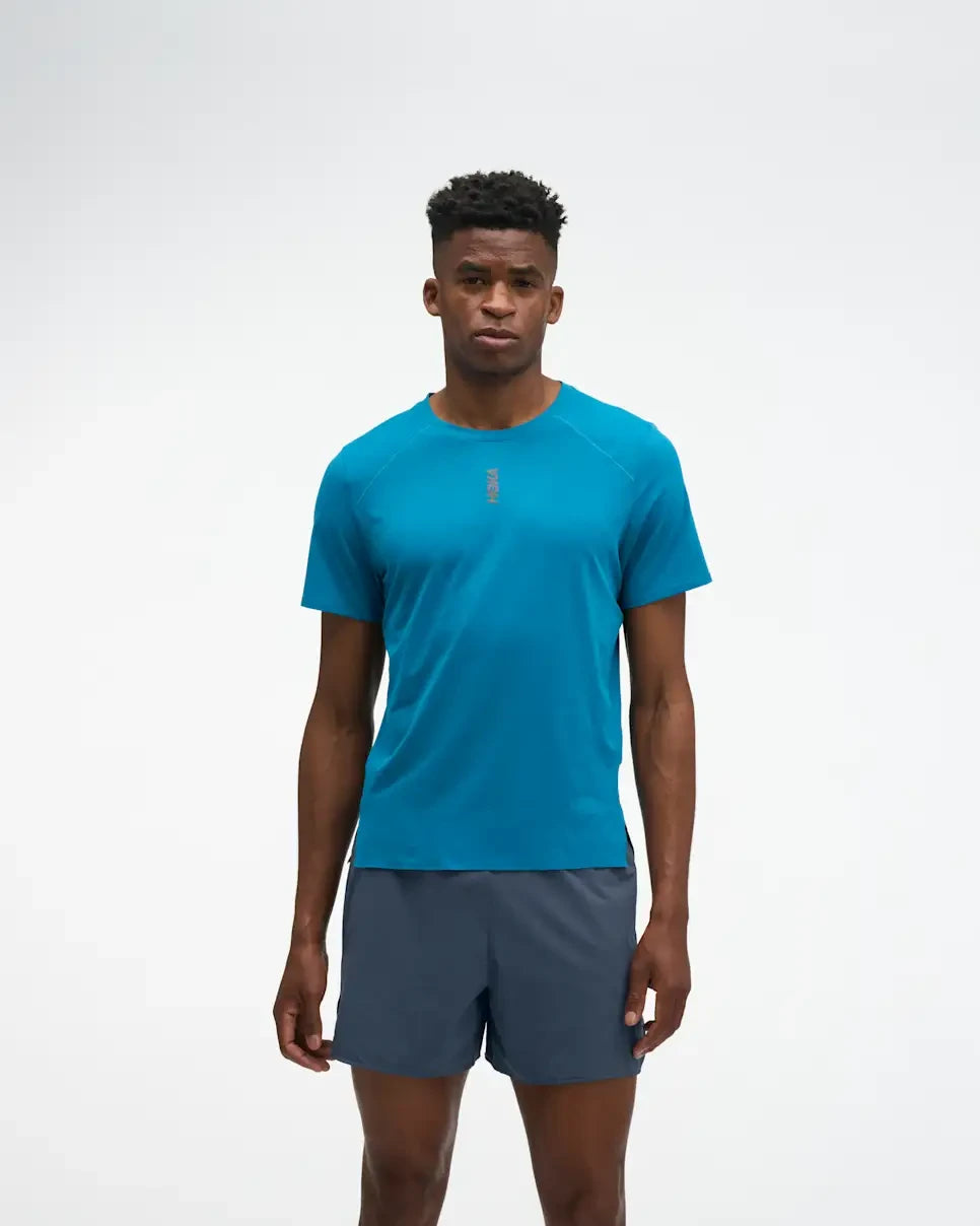 HOKA EveryRun Short Sleeve Shirt - Night Time Glow NTG