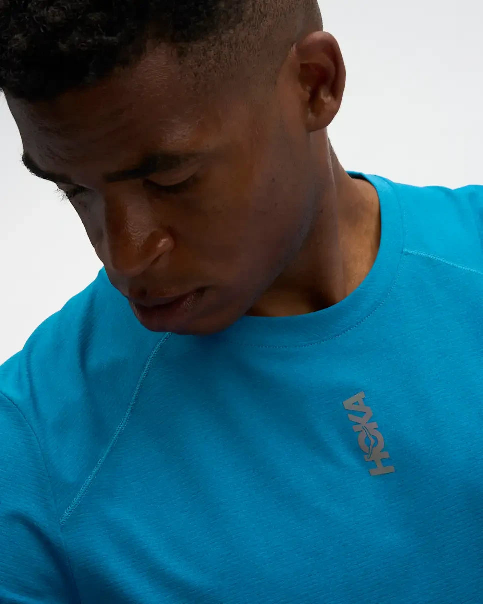 HOKA EveryRun Short Sleeve Shirt - Night Time Glow NTG