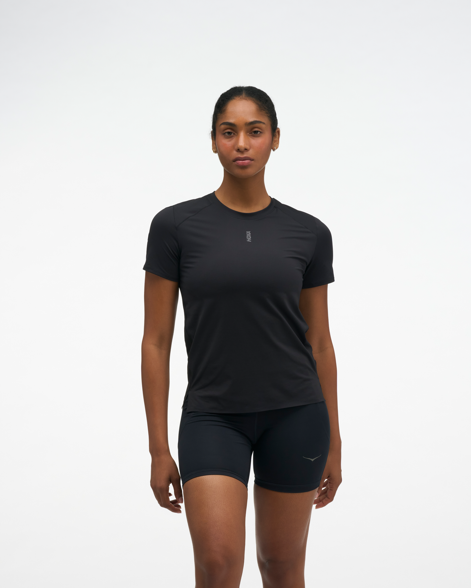 Hoka W Everyrun W Short Sleeve Black