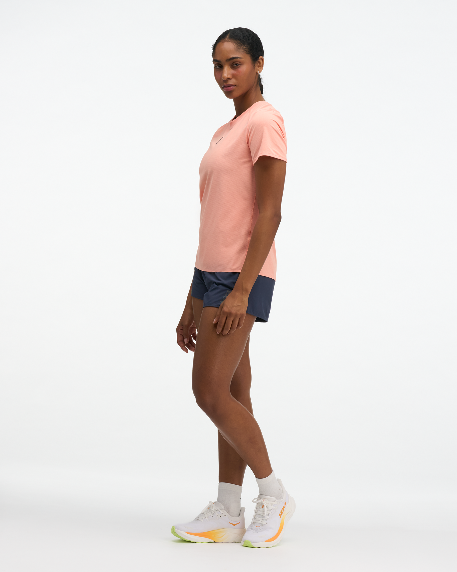 Hoka W Everyrun W Short Sleeve Sunstone