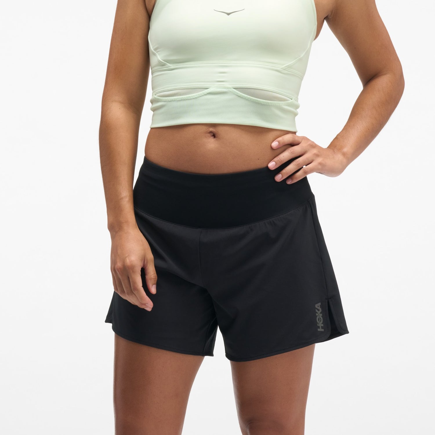 Hoka Glide Short MR 5" 2-in-1 W Black