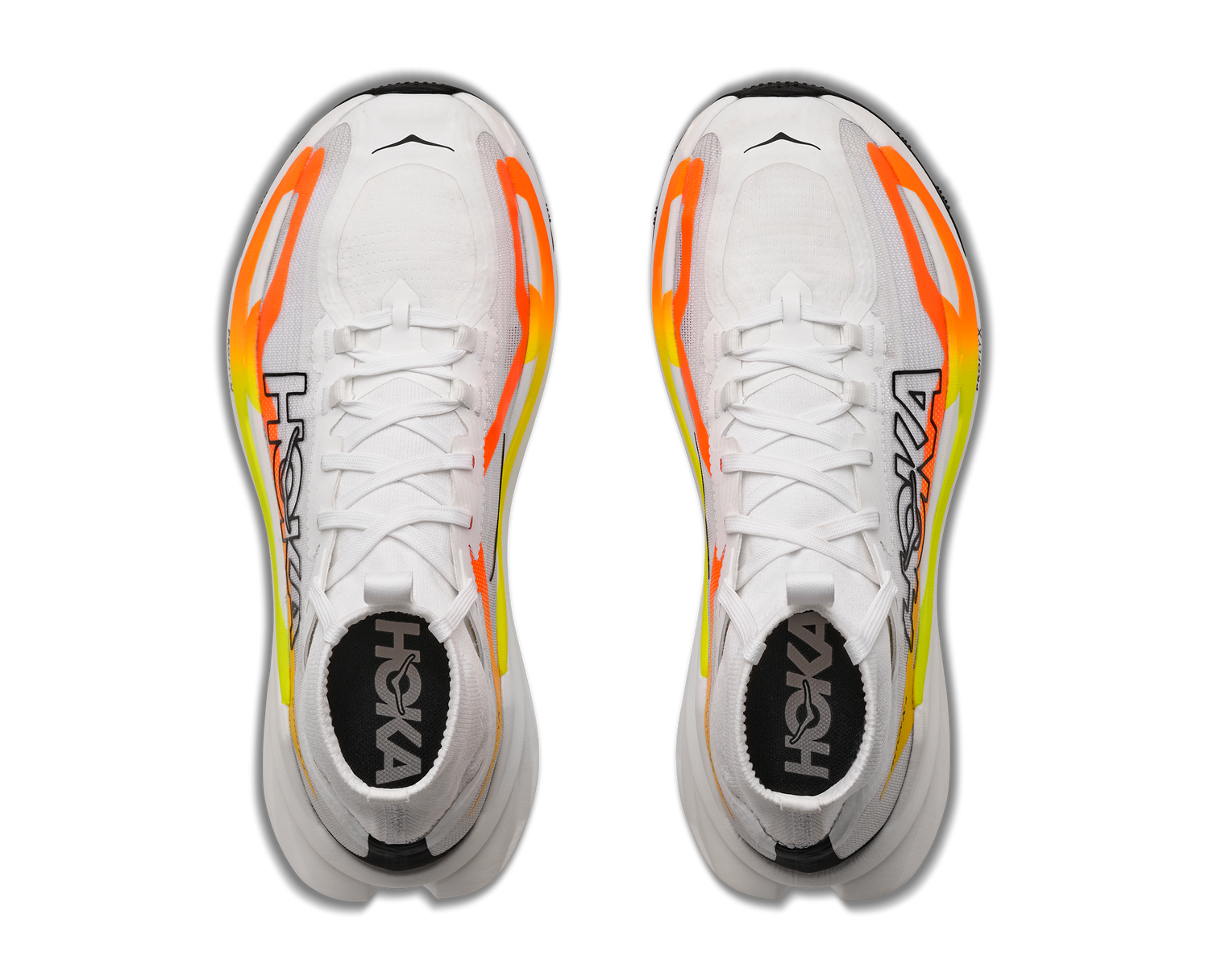 Hoka M Tecton X 4 FROST / NEON TANGERINE