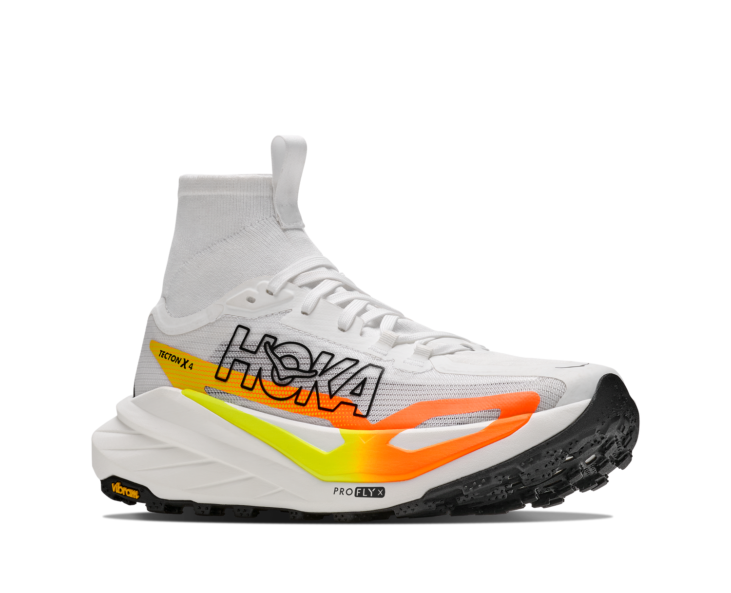 Hoka M Tecton X 4 FROST / NEON TANGERINE