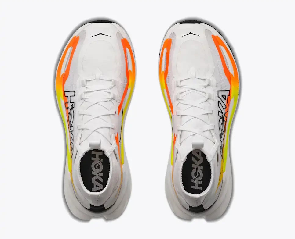 Hoka W Tecton X 4 FROST / NEON TANGERINE
