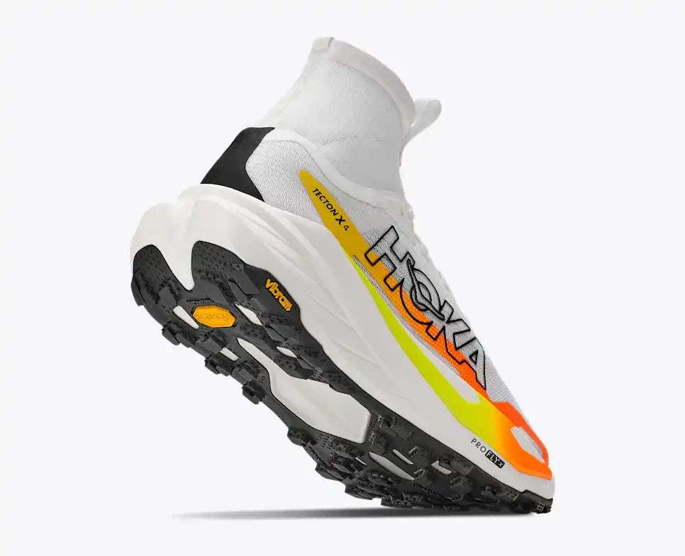 Hoka W Tecton X 4 FROST / NEON TANGERINE
