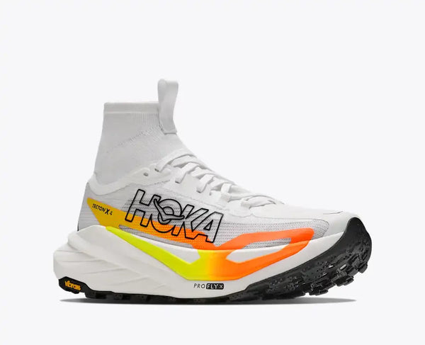 Hoka W Tecton X 4 FROST / NEON TANGERINE