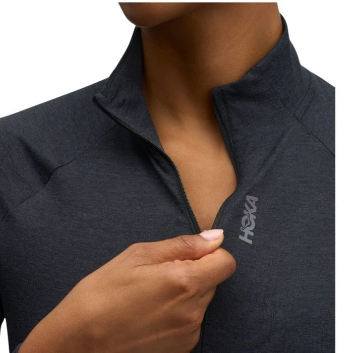 Hoka W Skyform Half Zip Black