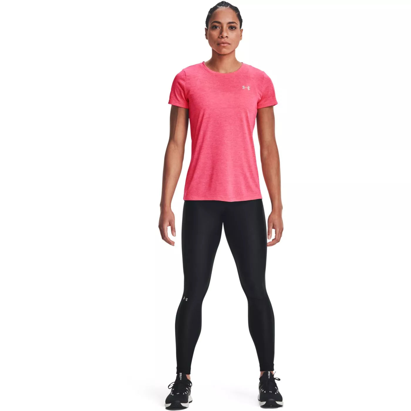 UA Twist Tech Tee W Rebel Pink