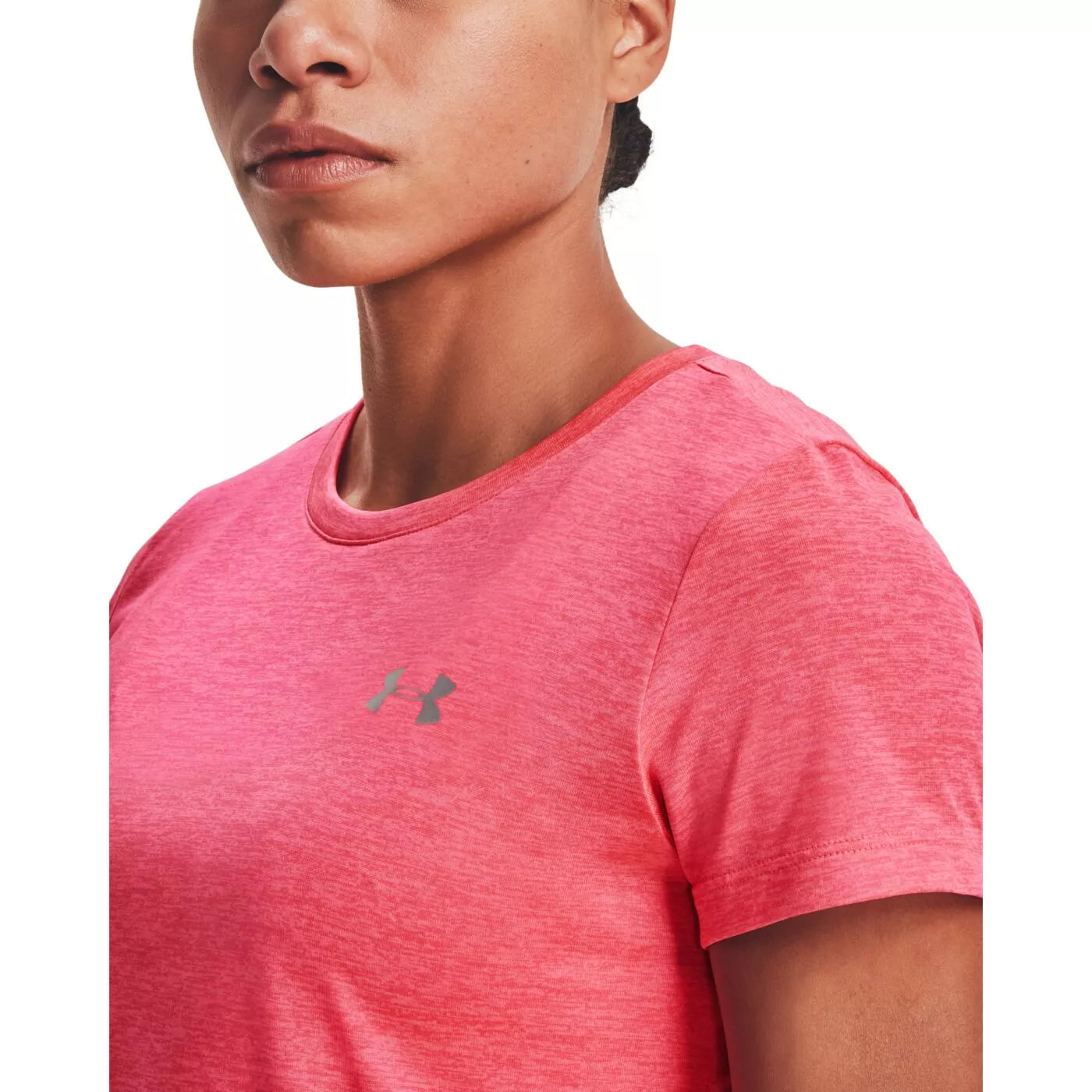 UA Twist Tech Tee W Rebel Pink