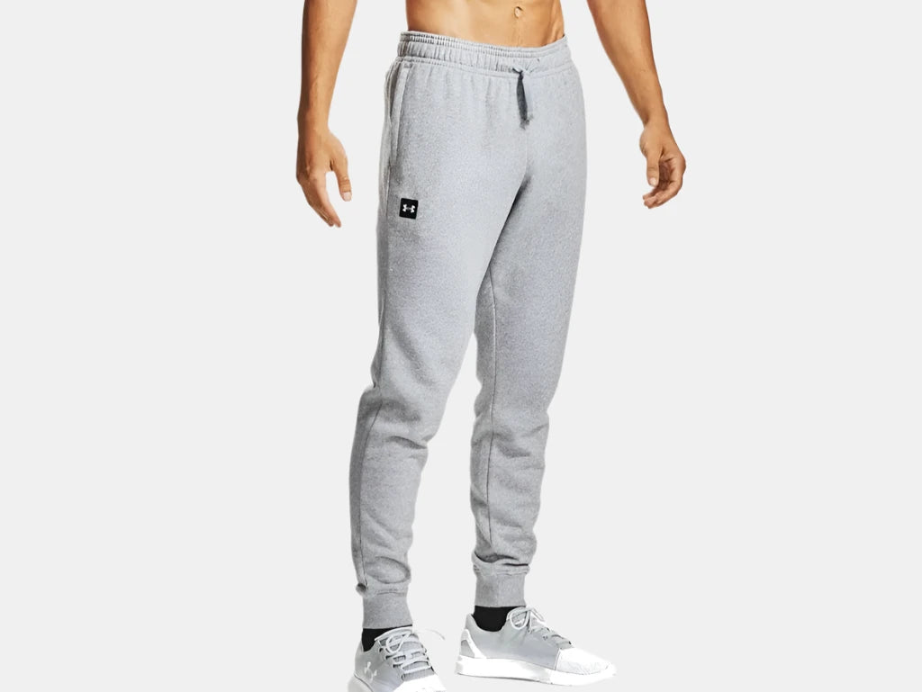 UA Rival Men's Fleece Joggers M Gray/Onyx White