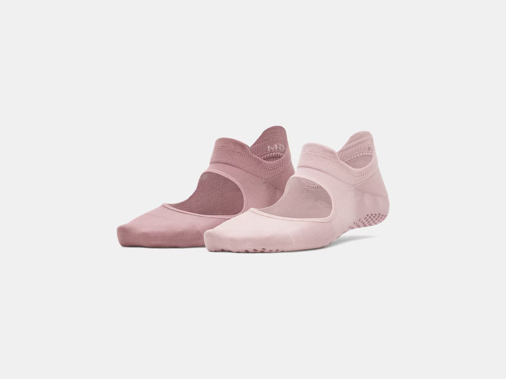 UA Breathe Balance 2-Pack Socks Pink/Maroon