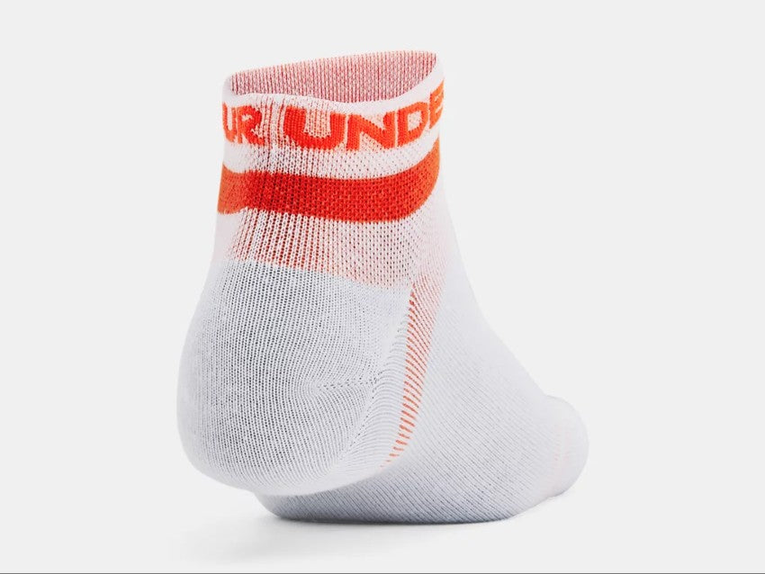 UA Essential Low Sock 3pk White