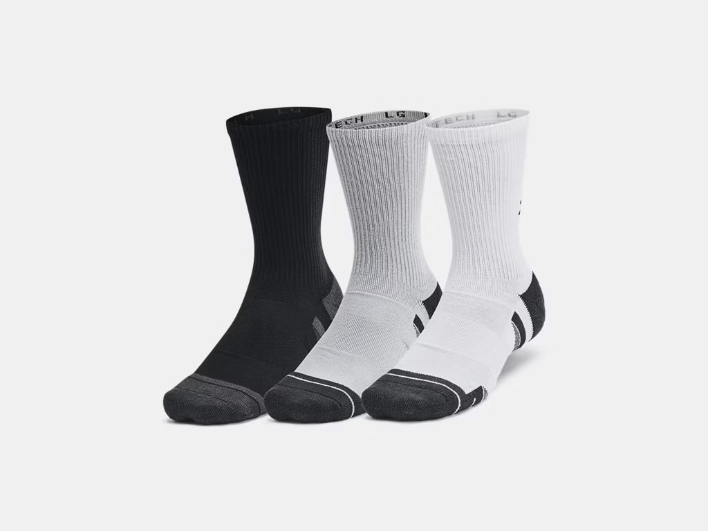 UA Performance Tech™ Unisex 6-Pack Crew Socks Mod Gray