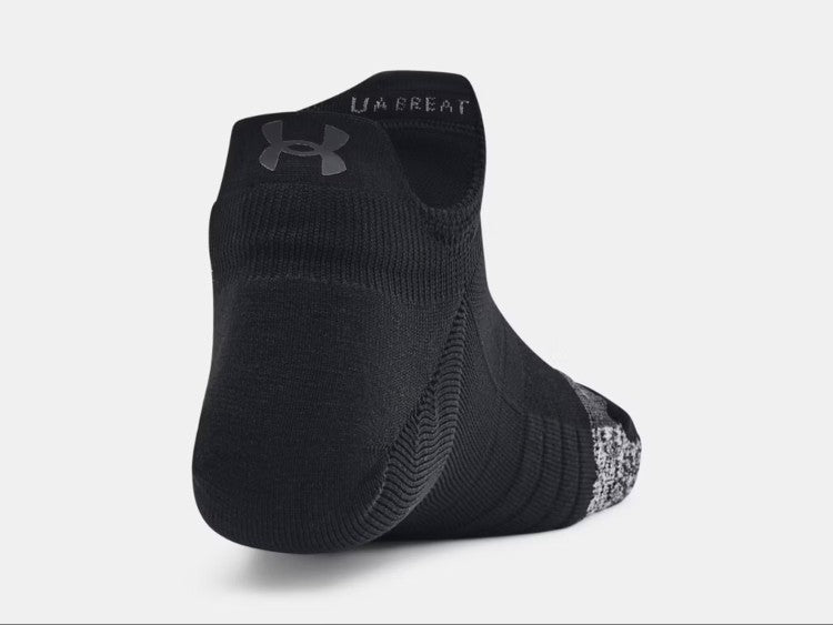 UA Breathe 3 Pack No Show Tab Socks Black / Jet Gray