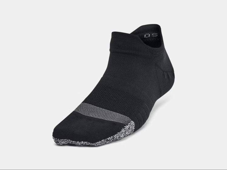 UA Breathe 3 Pack No Show Tab Socks Black / Jet Gray