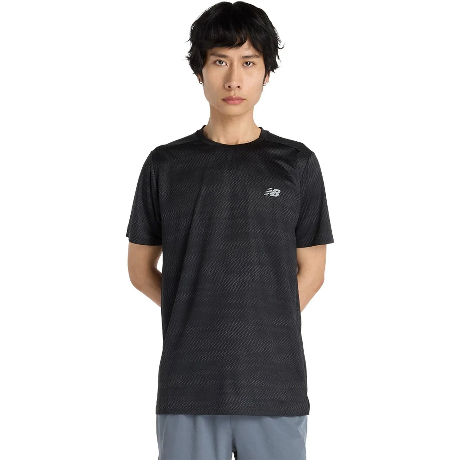 NB Sport Essentials Printed SS Black