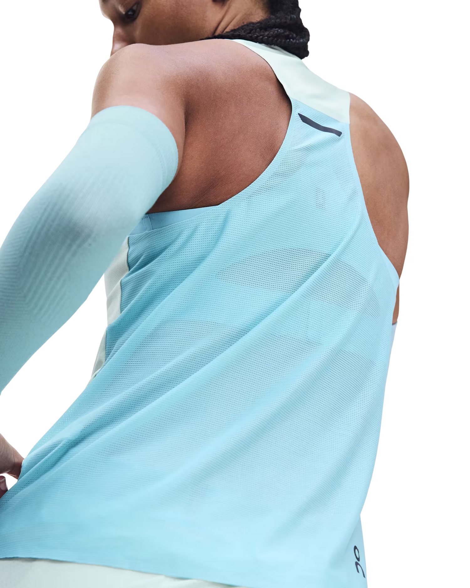 ON Performance Tank W Flurry/Aquamarine