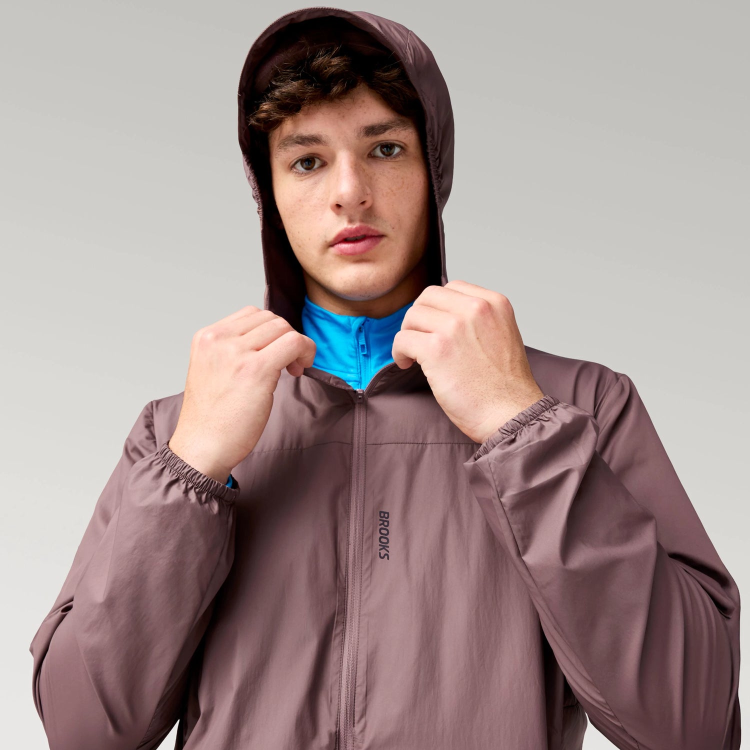 Brooks Canopy Jacket M Burgundy Peppercorn