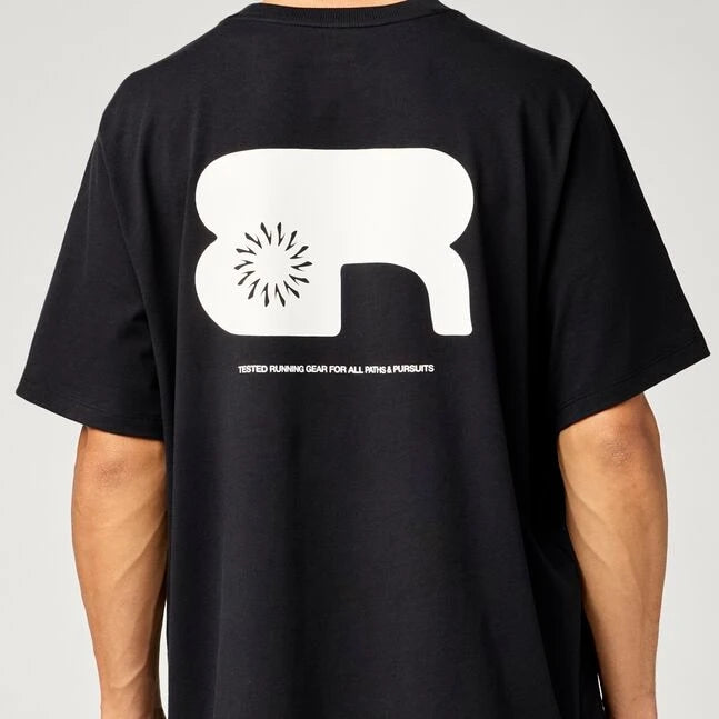 Brooks M Movement Heavyweight Tee Black/Bone