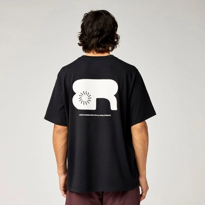 Brooks M Movement Heavyweight Tee Black/Bone