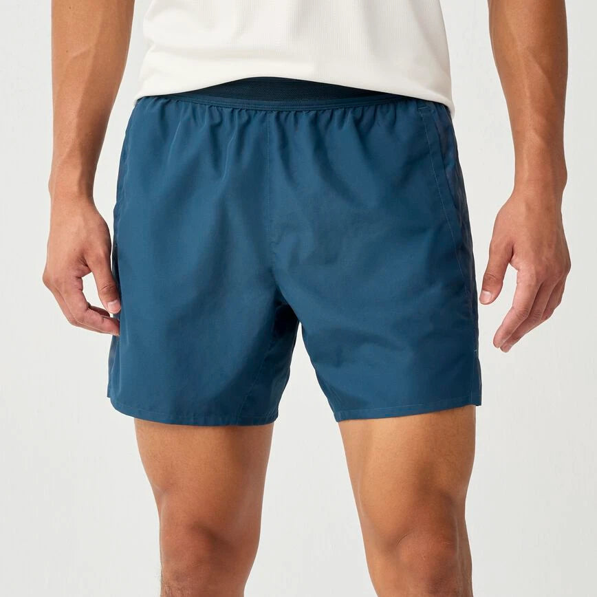 Brooks Dash Reflective Short Men's - Reflective Wordmark Indigo