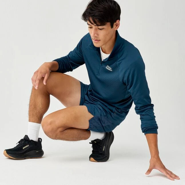 Brooks Dash Reflective Short Men's - Reflective Wordmark Indigo