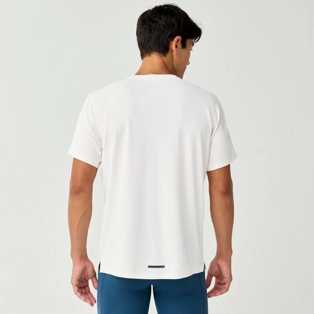 Brooks Dash Reflective Short Sleeve	Men's- Bone/Reflective