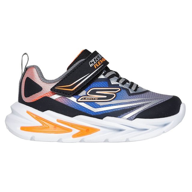 Skechers S Lights: Flex-Glow Ultra K Blk/Silv