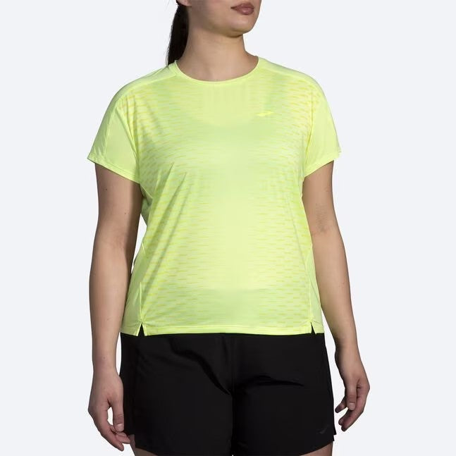 Brooks Spirit Free SS Tee 2.0 W Yellow