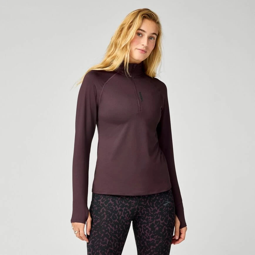 Brooks Dash 1/2 Zip 3.0 W Cocoa