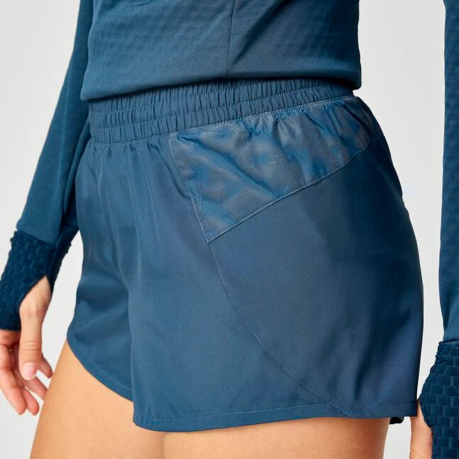 Brooks Dash Reflective Short Women's - Reflective Wordmark Indigo